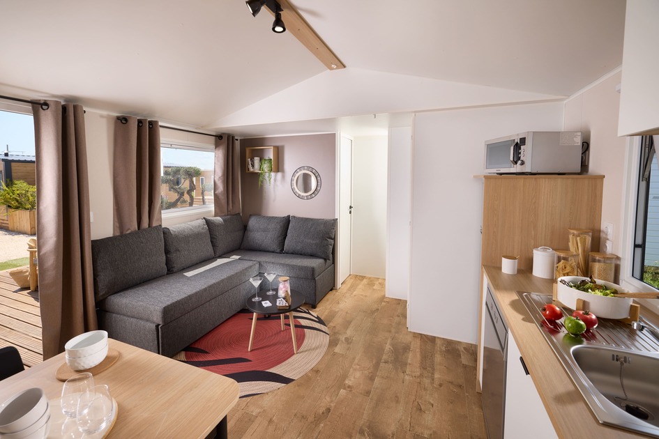 MH 3 Bed + 2 Bathrooms 6 pers